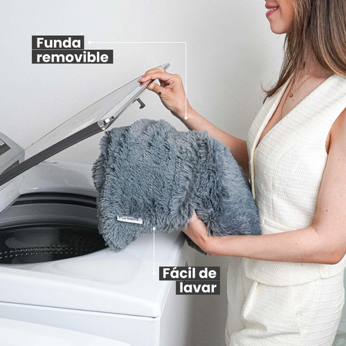 Cama Para Perro Chico Furbedz Antiestrés Gris