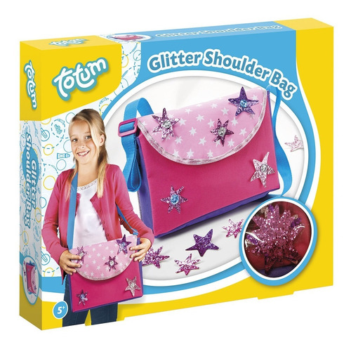 Juego Totum Bolso P/ Decorar Glitter Star Shoulder Bag Febo