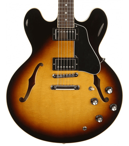 Gibson Es335 60s Semi Hollow Made In Usa Color Vintage Burst Material Del Diapasón Palo De Rosa Orientación De La Mano Diestro