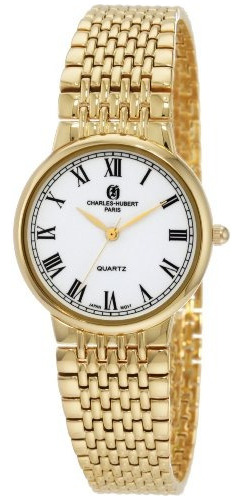 Charleshubert Paris Reloj Clasico Chapado En Oro 3794 Classi