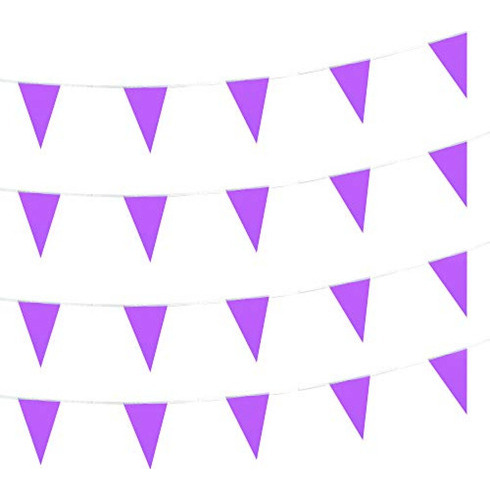 Banderines De Fiesta Autop - Banderines De Color Morado Sól