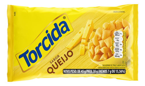 Salgadinho de Trigo Torcida queijo 38 g