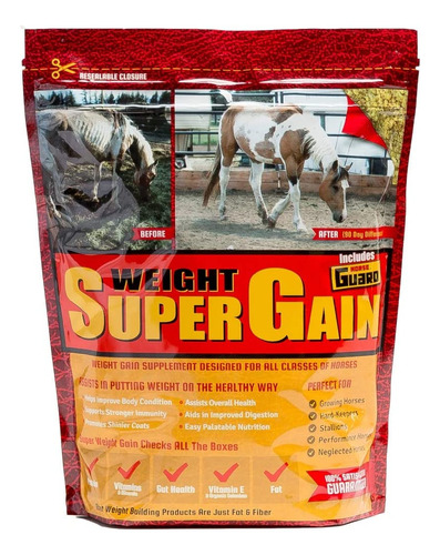 Horse Guard Super Weight Gain 10 Lb Vitamina Mineral Equina