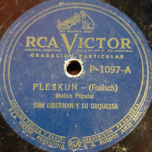 Pasta Sam Liberman Rca Victor C445