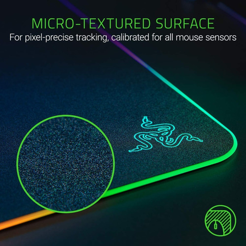 Imagen 4 de 7 de Mousepad Gamer Razer Firefly V2 Iluminación Chroma Rgb 35x25