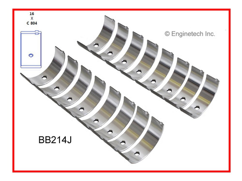 Cojinetes De Biela Std Ford V8 302 5.00 Ltrs .imp Usa