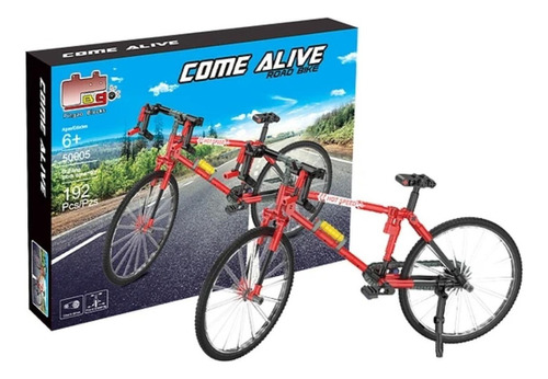 Set Juguete Bicicleta Roja Hot Speed Escala Para Armar