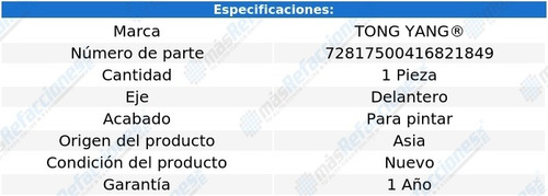 Defensa Delantera P/pintar Cx-3 De 2019 A 2023 Tong Yang