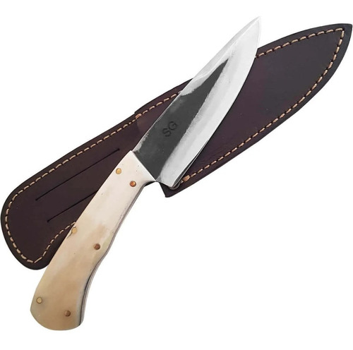 Cuchillo Artesanal Sierra Grande Ac. Quirúrgico C/hueso 121