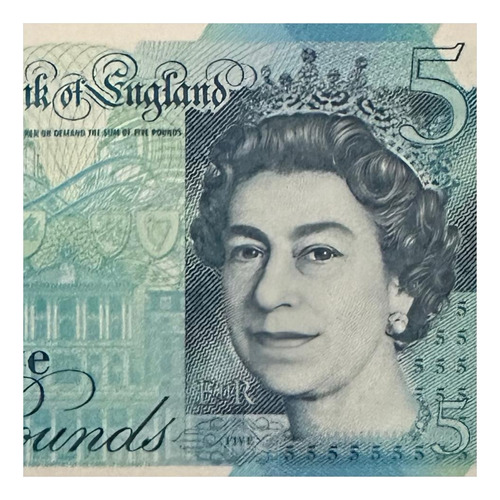 Inglaterra - 5 Pounds - Año 2015 - P #394 - Churchill 