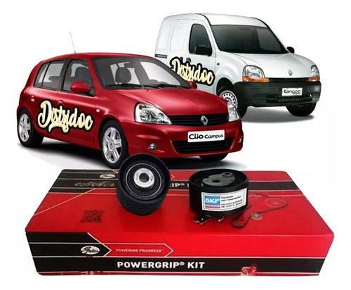 Kit Distribucion Clio 2 Kangoo 1.6 16v K4m Correa Gates