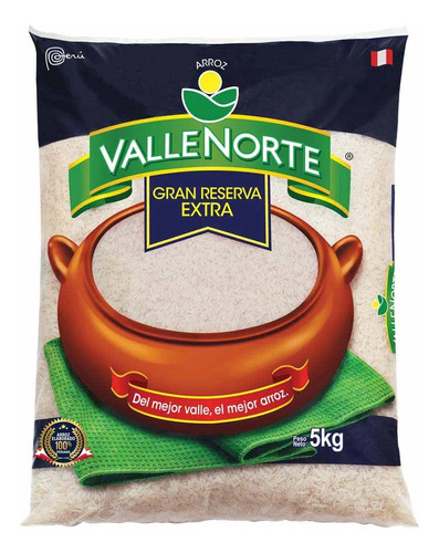 Arroz Extra Vallenorte Gran Reserva Bolsa 5kg