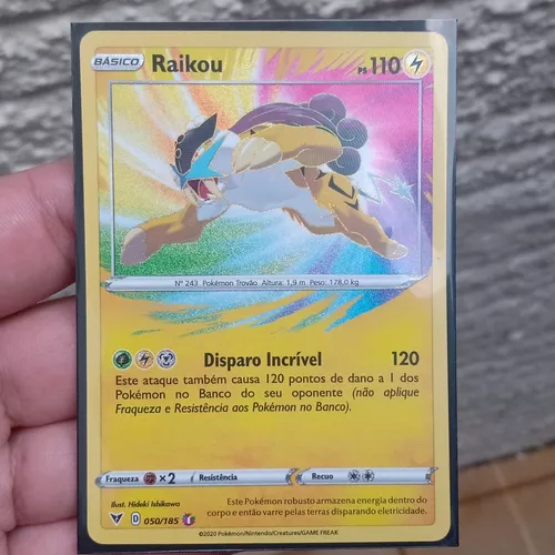 Carta Pokemon Raikou GX Original Copag