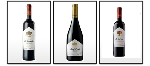 3 Vinos Arboleda Syrah/carmenere/cabernet Sauvignon