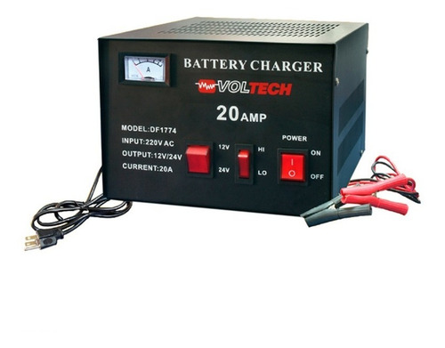 Cargador De Batería 12v24v - 20a Manual -carga Rápida Lenta