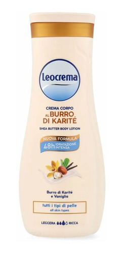 Crema Hidratante Corporal Leocrema Karite Piel Normal O Seca