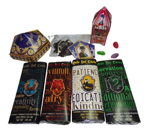 Imagen 4 de 4 de 4 Chocolates Tematica Harry Potter 4 Casas De Howarts X 50gr