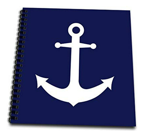 Cuadernos - 3drose Db 165798 2 Navy Blue And White Nautical 