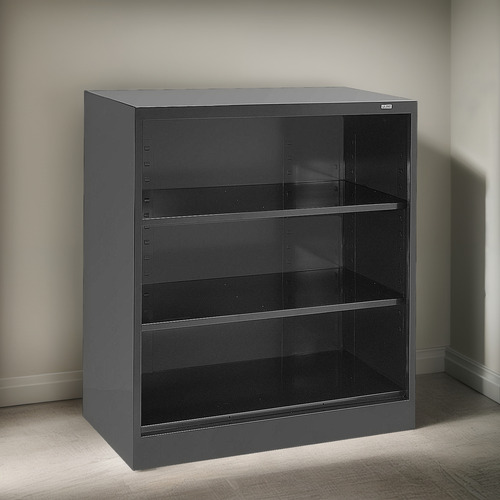 Librero - 3 Repisas, Ensamblado, 91x46x109cm, Negro - Uline
