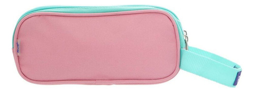 Lapicera Estuche Doble Cierre La Sirenita Ruz Color Rosa