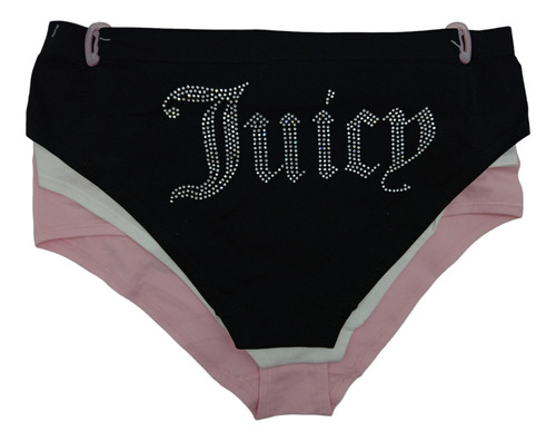 Pantaleta Juicy Couture Original De Dama De Brillos 3 Pzs  