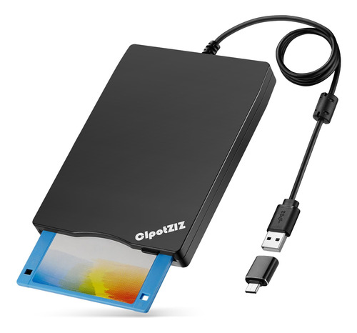 Lector De Disquetes Cipotziz Usb Externo Tipo A&c De 3,5 Pul