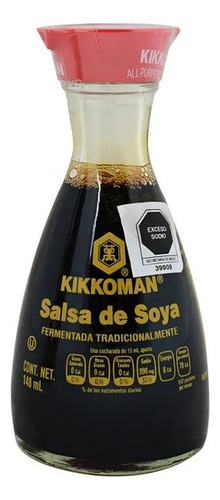 Salsa Soya Tradicional Soja Kikkoman 148ml 2 Botellas Vidrio