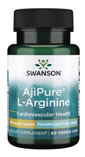 L Arginina Ajipure Grado Farmaceutico 500 Mg 60 Caps Eg L08