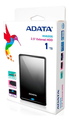 Imagen 2 de 3 de Disco Duro Externo Adata Hv620s 1tb