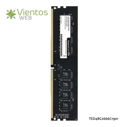 Memoria Ram 8gb 2666mhz Ddr4 (1x8gb) Team Elite Pc U-dimm
