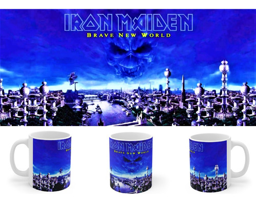 Rnm-0445 Taza Tazon Iron Maiden Brave New World Full Cover