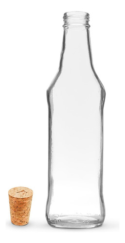 24 Garrafas De Vidro New Ice 275ml Com Rolhas E Lacres