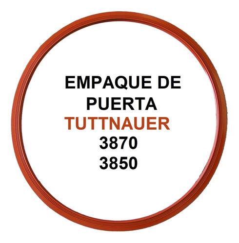 Empaque De Puerta De Autoclave Tuttnauer 3870e/3870ea/3870eh