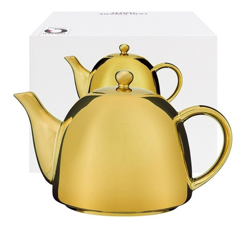 Bule De Porcelana Holandesa Dourado 1800 All Gold Vtwonen