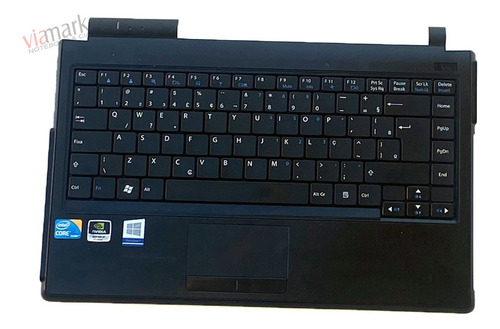 Carcaça Base Touch Notebook LG A410 Lgc40 + Teclado