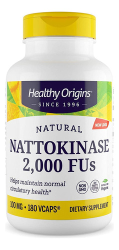 Healthy Origins Nattokinase 2000 Fu, 100 Mg - Suplemento De 