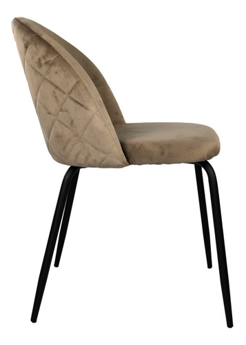 Silla Velvet Tapizadas Comedor Patas Diseño Pack X2