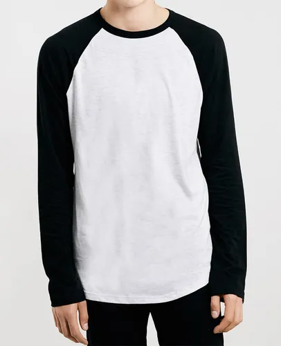 Polera bicolor manga larga hotsell