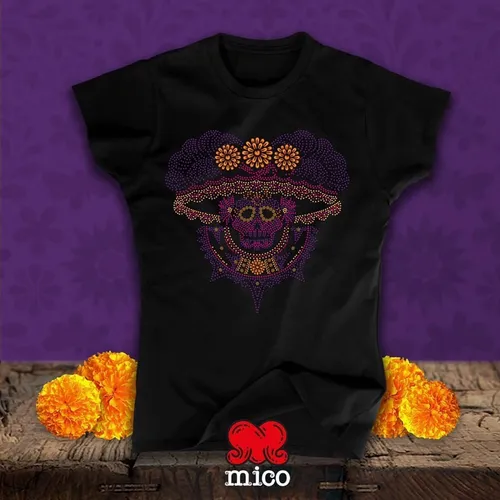 Playera Mujer Catrina Playera Dama Calavera D a De Muertos