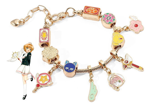 Pulsera Sakura Card Captor Tipo Pandor 11 Charms Kinomoto