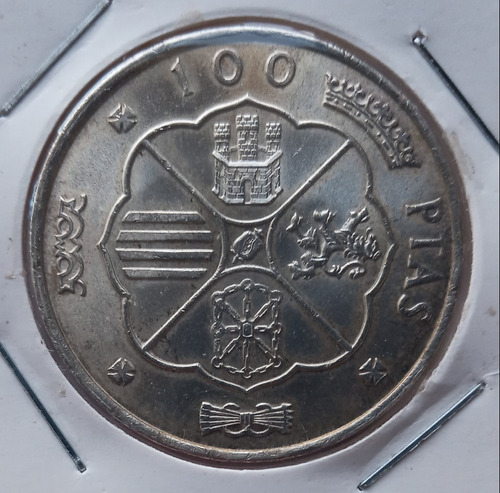 Moneda De 100 Pesetas De España En Plata Ley 0,800 Año 1966.