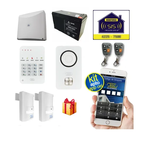 comprar Kit Alarma Domiciliaria X28 Casa Llamador Gsm  Comando Via App Celular