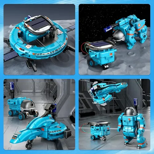 Juguete Educativo Robot Solar 6 En 1,kit De Robótica Solar