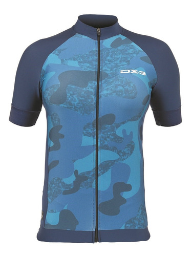 Camisa Ciclismo Dx-3 Feminina Fast 03 Marinho