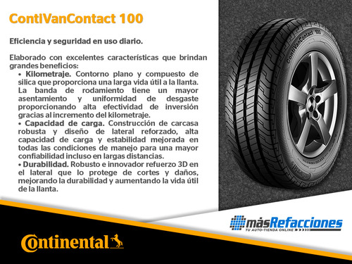 Llanta 118r Continental Contivancontact 100 225/75r16