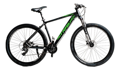 Bicicleta Mtb Firebird Alum R29 21v Full Shimano. Color Negro/verde Tamaño Del Cuadro 16