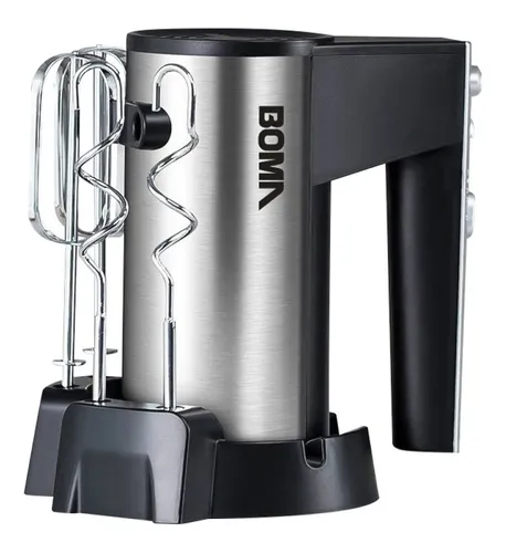 Batidora de mano Boma BM8888 negra y plateada 220 V