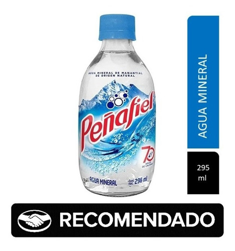 Agua Mineral Peñafiel Botella Vidrio 296ml 