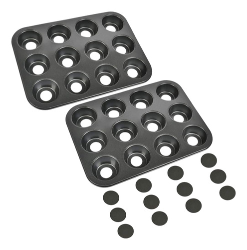 Molde Para Muffins 12 Unidades Desmontable Antiadherente