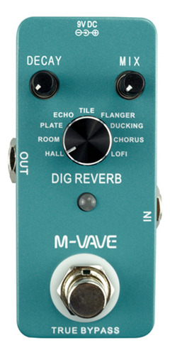 Pedal De Efectos De Guitarra M-vave Dig Reverb Digital